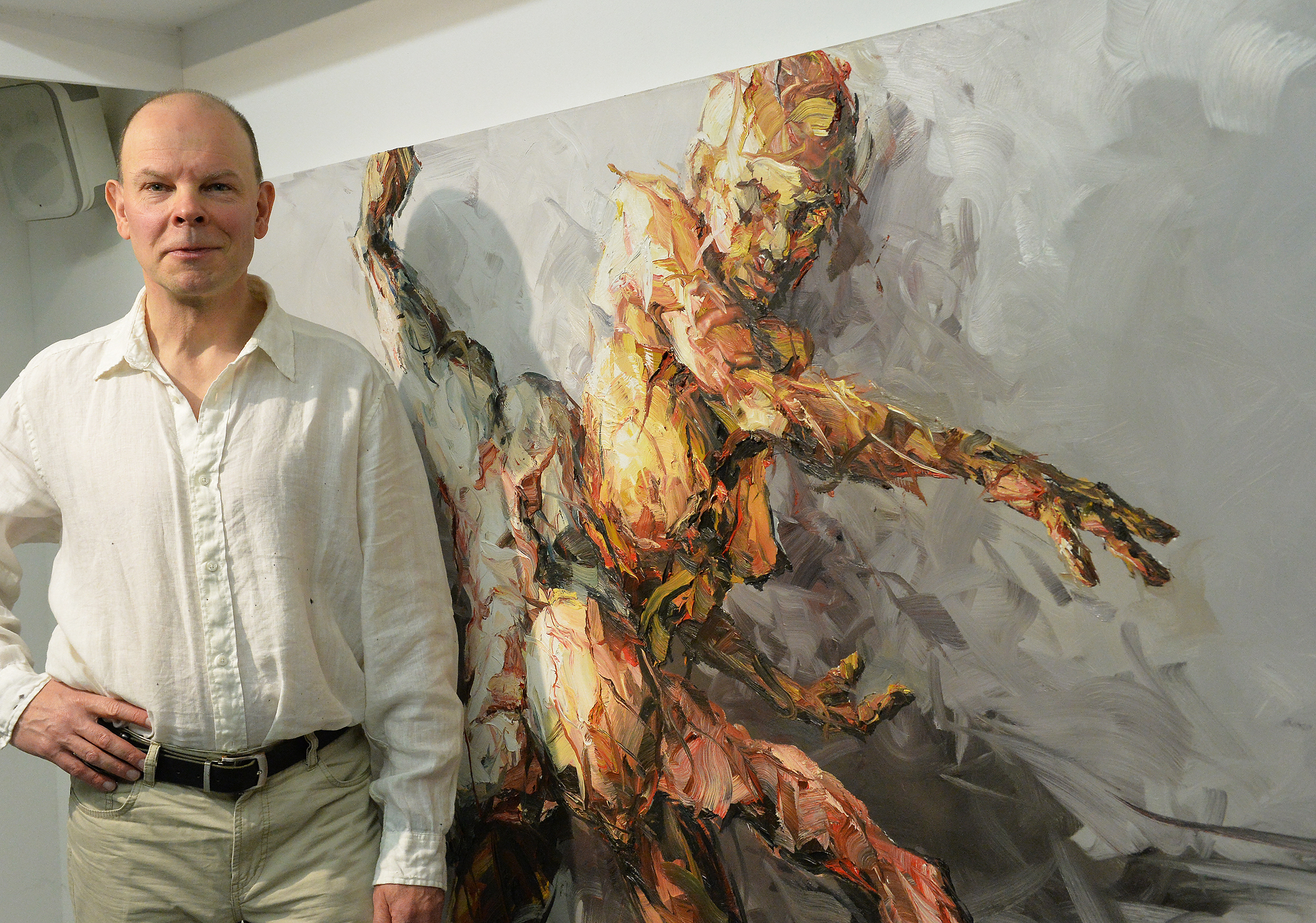 Der menschlichen Figur widmet sich Künstler Eberhard Bitter.
Foto: Bangert