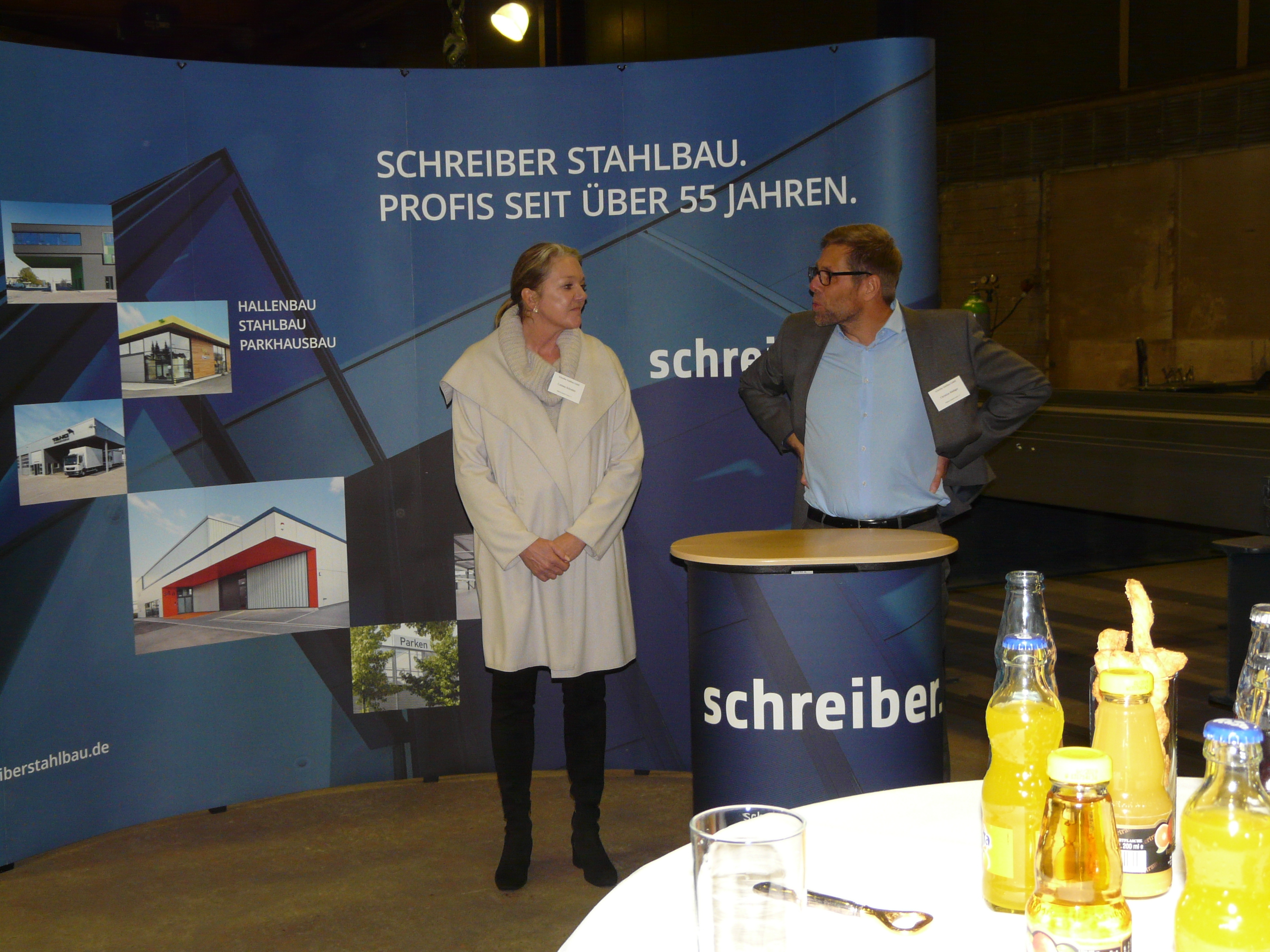 Schreiber Stahlbau hatte die Mitglieder des Industrie-Vereins eingeladen.