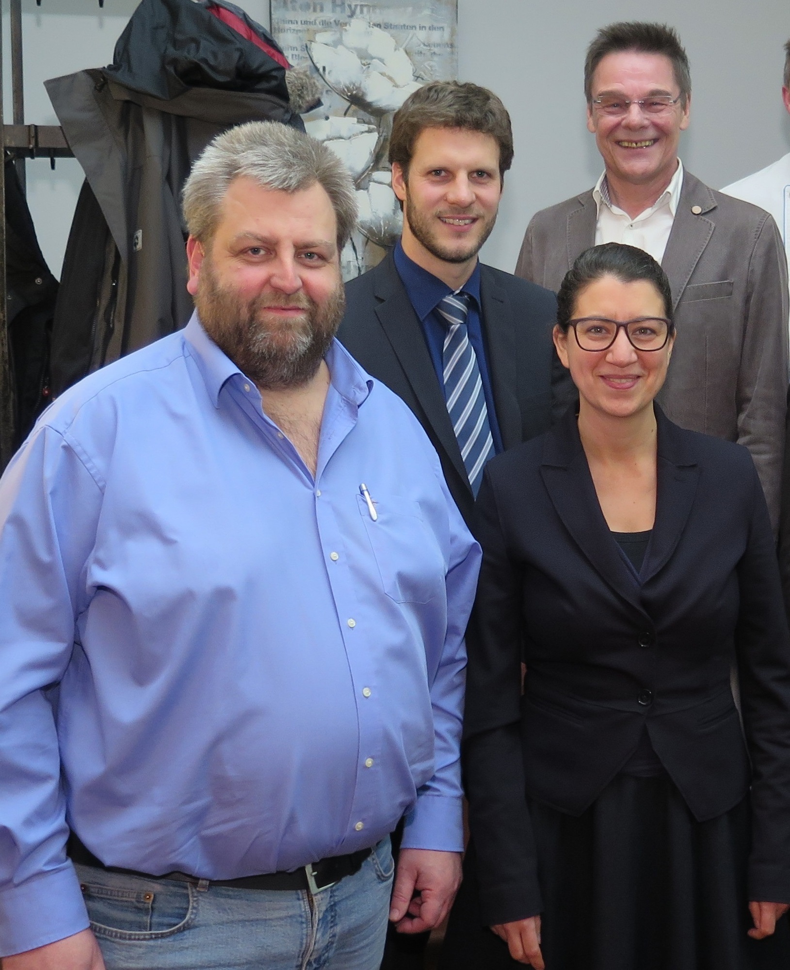 Wurden im Vorstand bestätigt (von links): Michael Leisten. zweiter Vorsitzender Thorsten Buchholz, Jana Magdanz und Rainer Schmidt.
