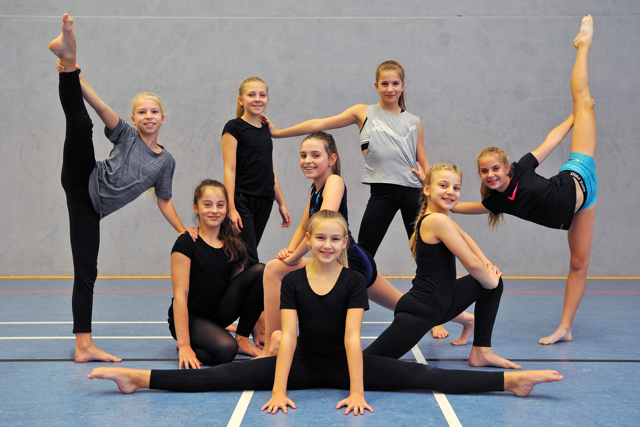 Trainingsfleißig: Sechsmal in der Woche üben die "Jazzies" für die WM. Fotos (2): Michael de Clerque
