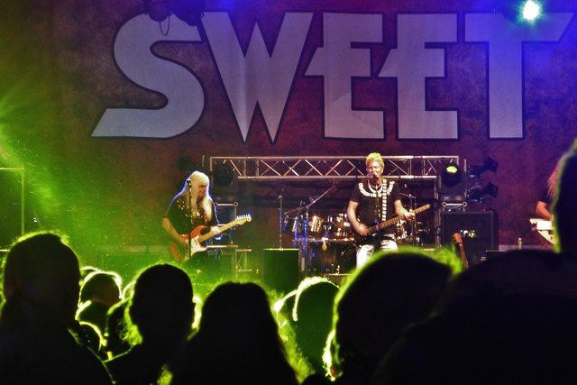 Listening to the music