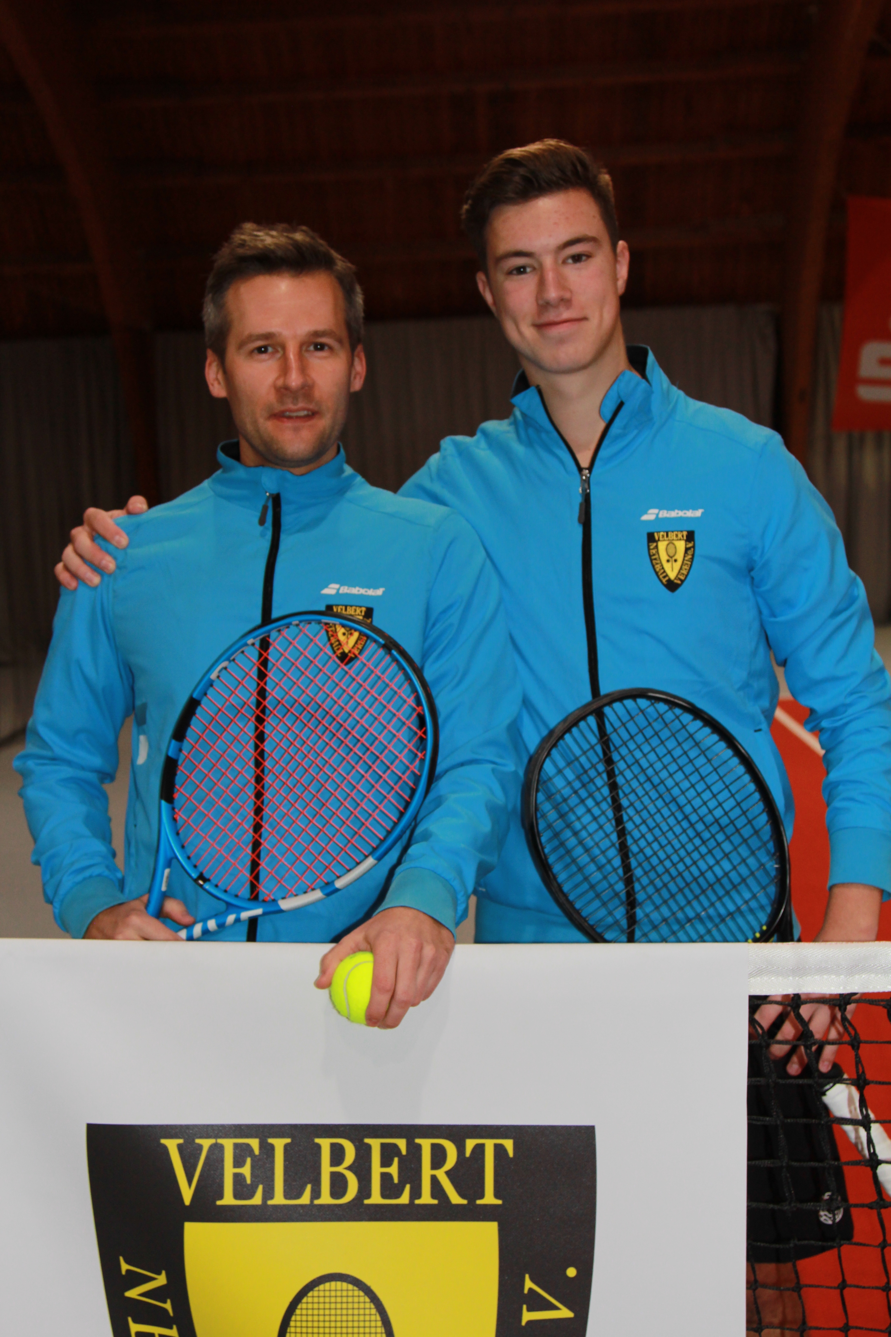 Die Netzballer Oliver Bodenröder (links) und Tom Tillger gingen für die zweiten Herren an den Start und siegten gegen GW Langenfeld mit 5:1.