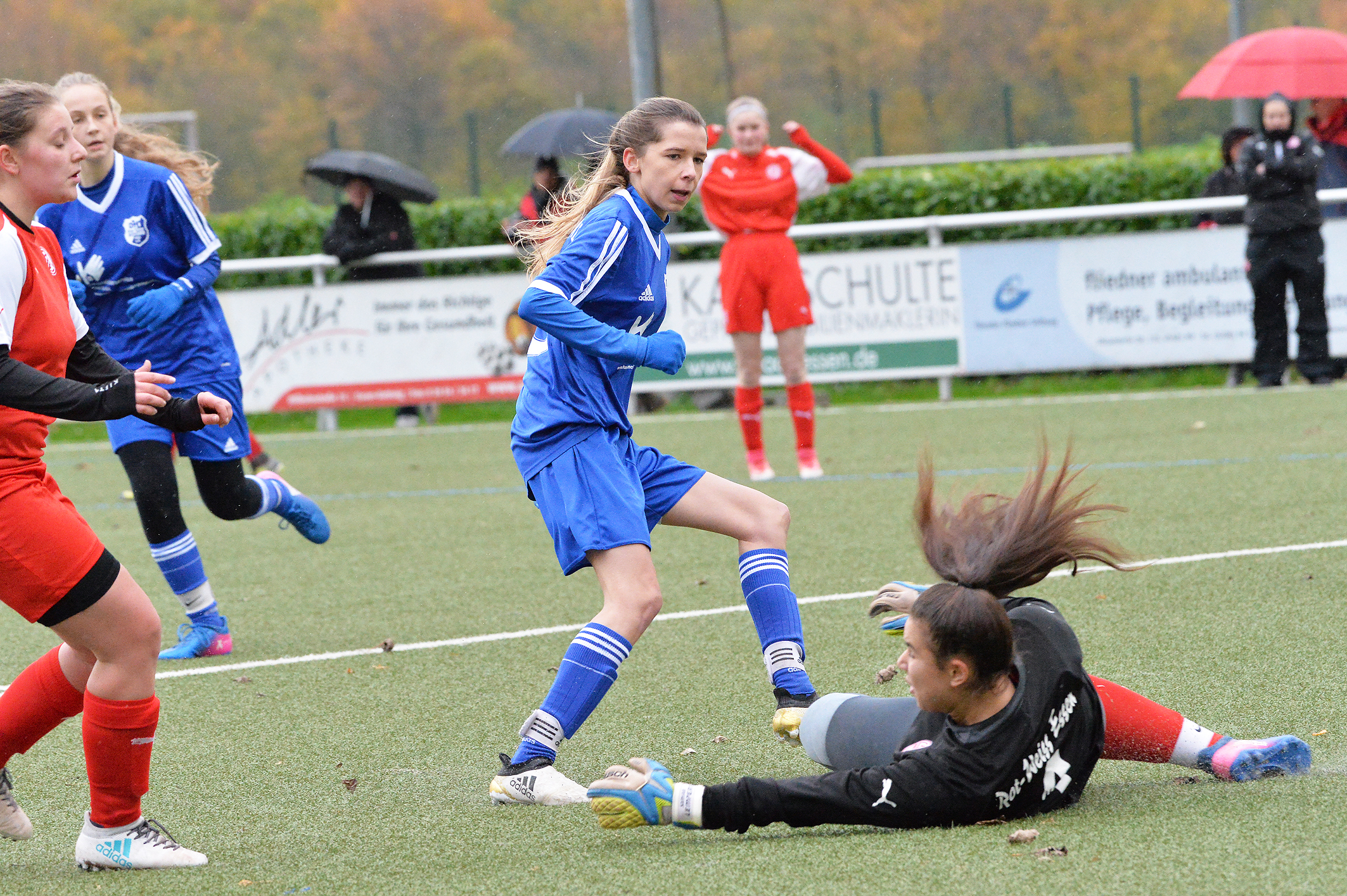 Mit einem 6:0 erreichten die blau-weißen U17 Mädchen das Pokalfinale.
Foto: Bangert