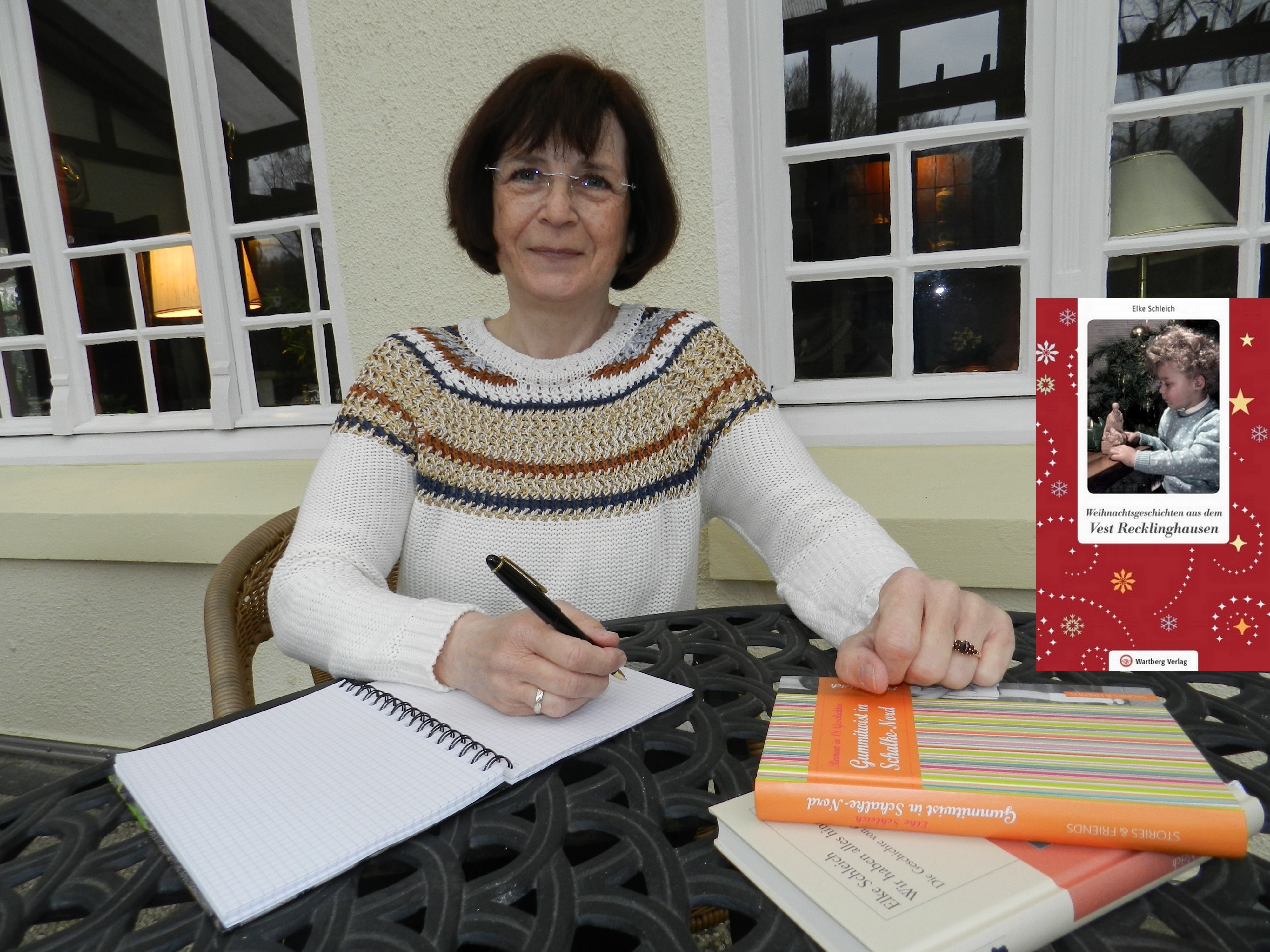 "Weihnachtsgeschichten aus dem Vest" liest Elke Schleich am 13. Dezember im Literatur-Café in Datteln.