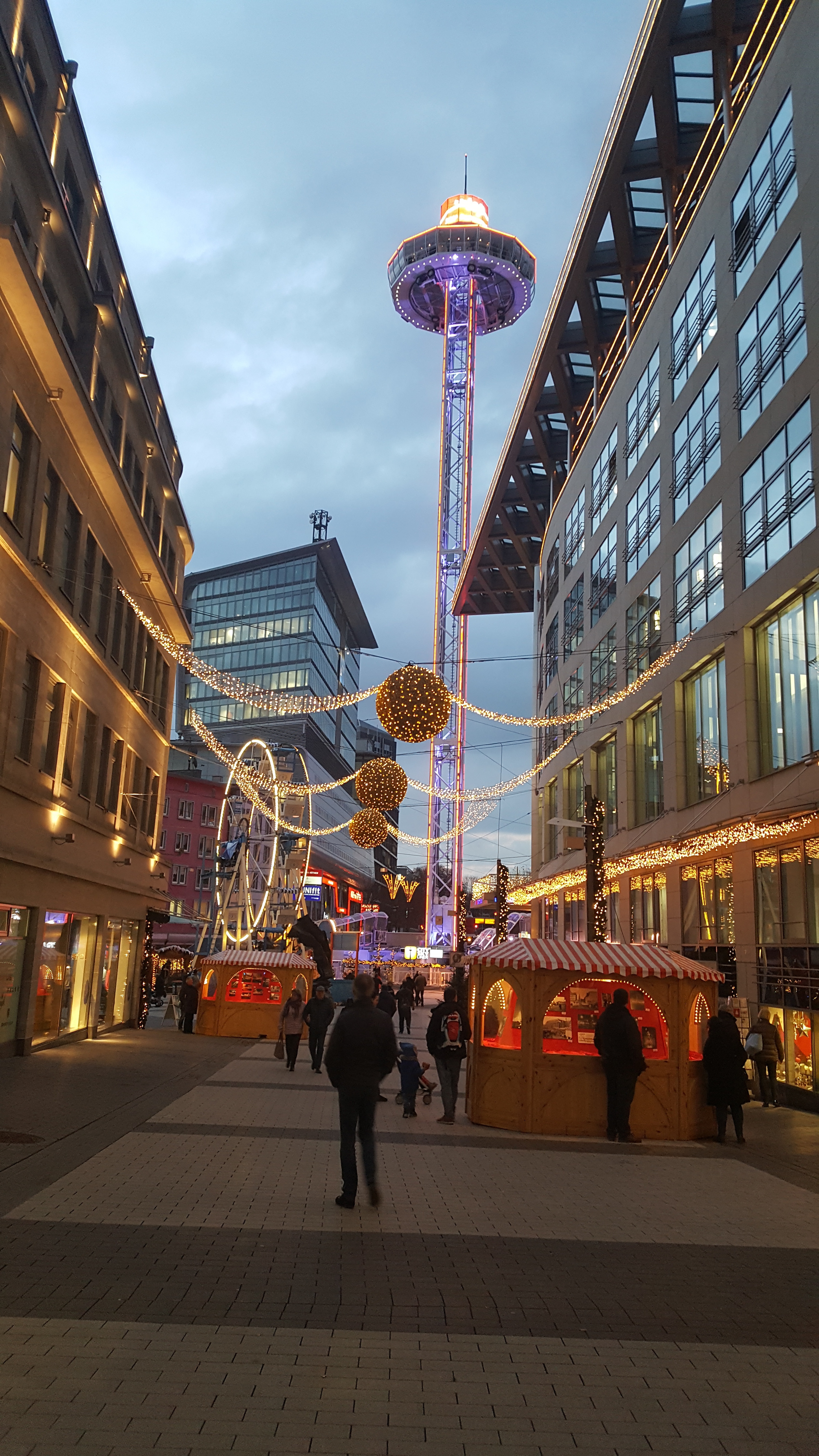 Noch ist es ruhig in der City ...