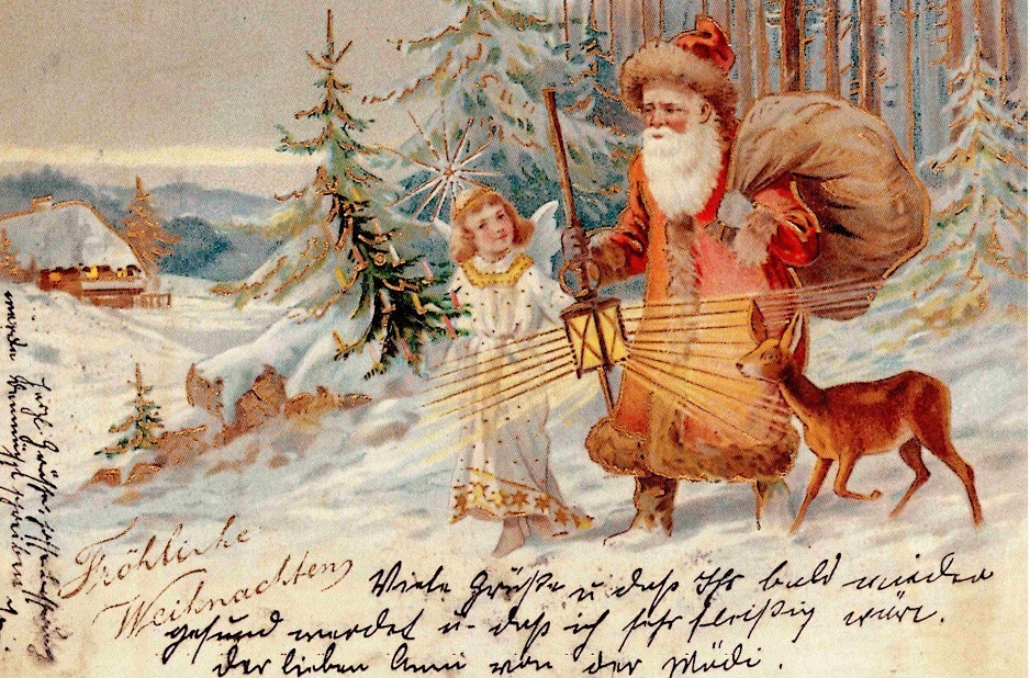 Der Nikolaustag wurde schon früher von den Kindern herbeigesehnt (hier eine Postkarte von 1910).