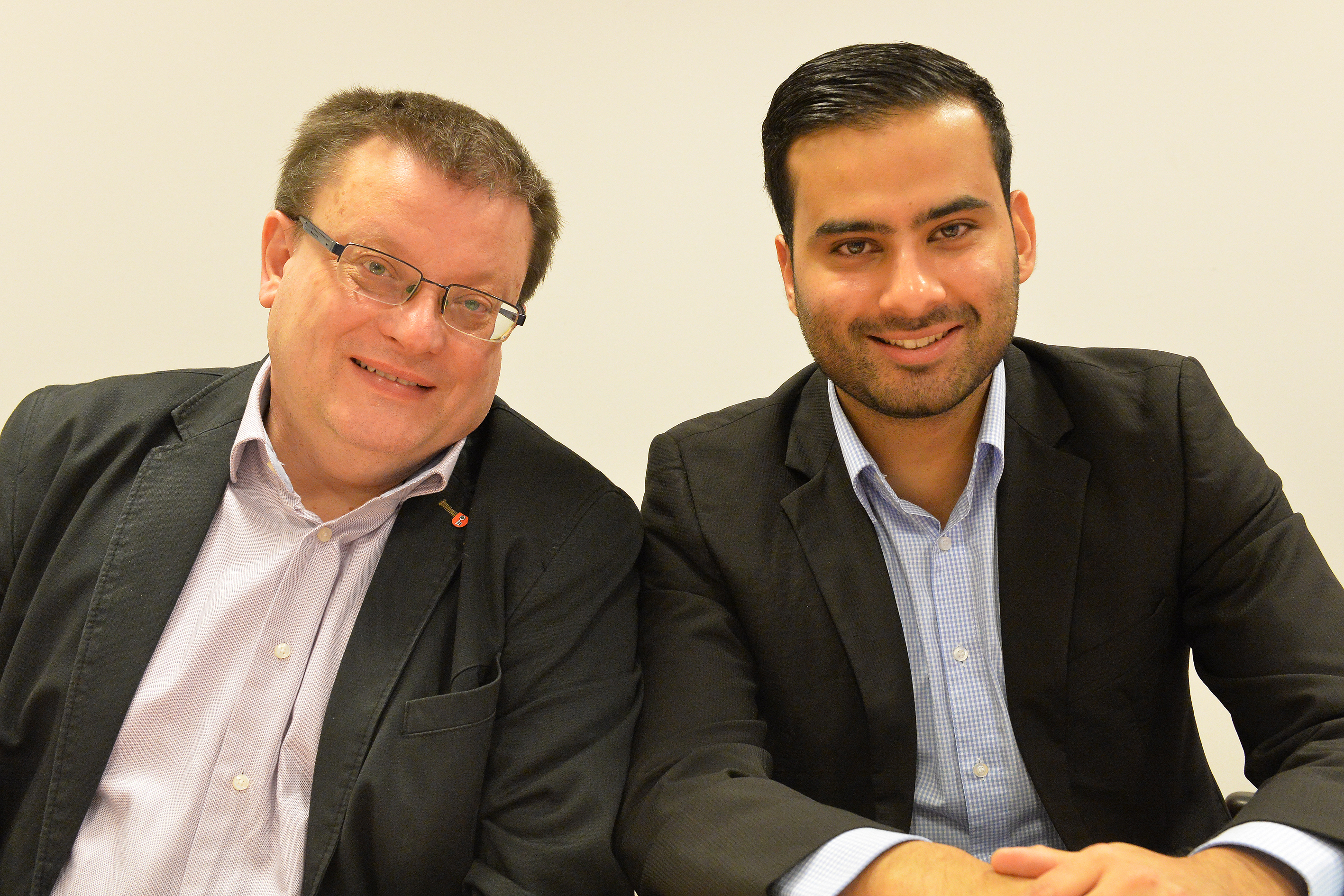 SPD-Fraktionsvorsitzender Rainer Hübinger (links) und sein Stellvertreter brachten einige Anträge in den Haushalt 2018 ein.