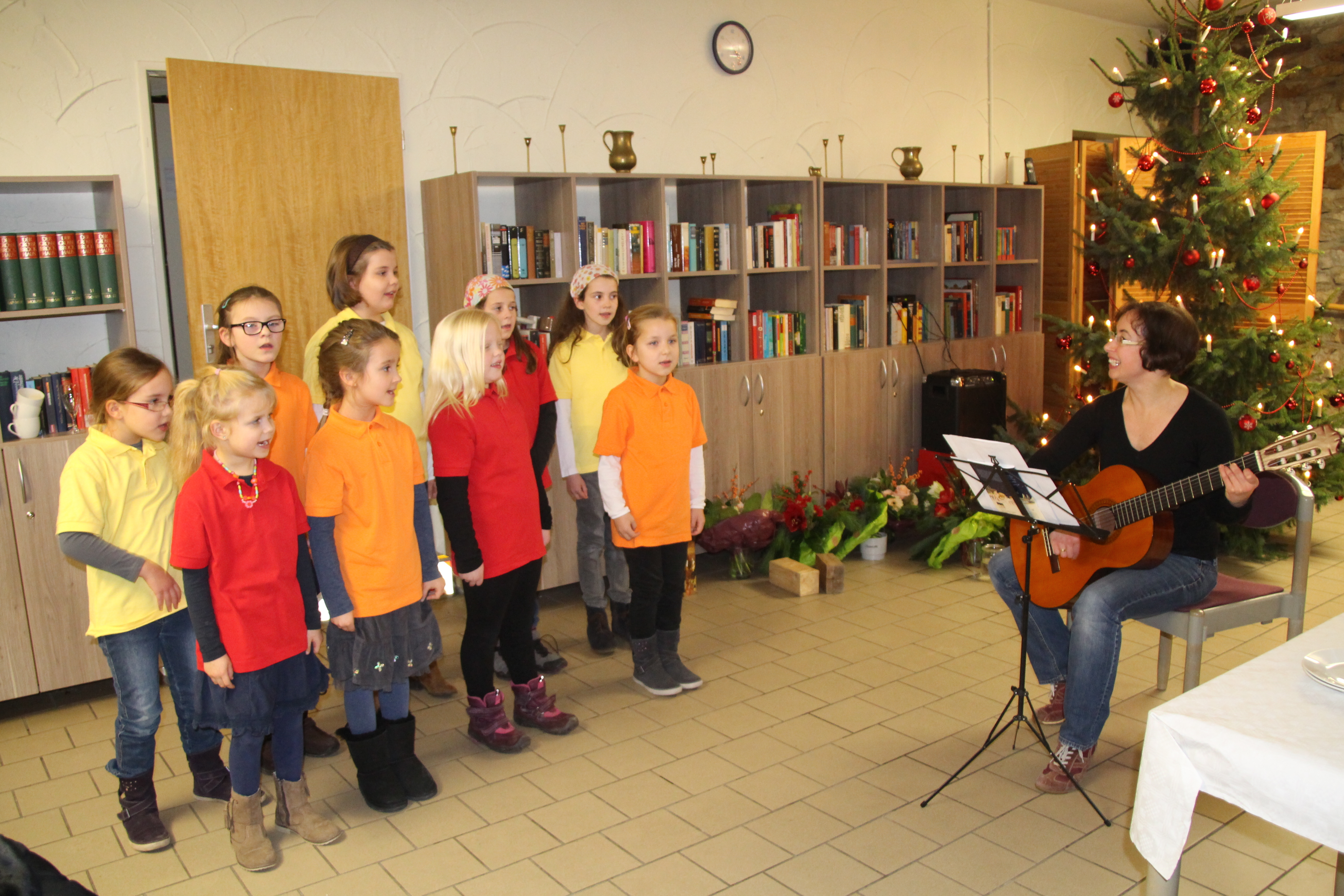Kinderchor der Philippus-Gemeinde bei der letztjährigen Weihnachtsfeier