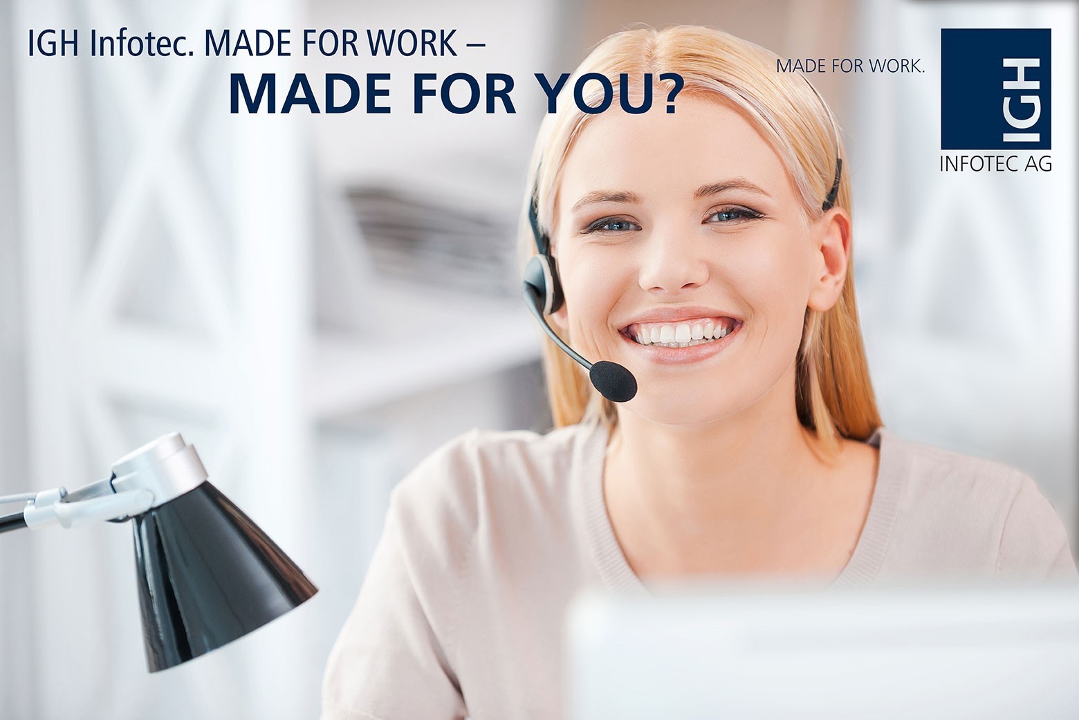 Die IGH Infotec AG sucht Mitarbeiter (m/w) für den Bereich Telefonmarketing (Vollzeit oder Teilzeit) für unseren Standort Langenfeld, Berghausener Straße 98.