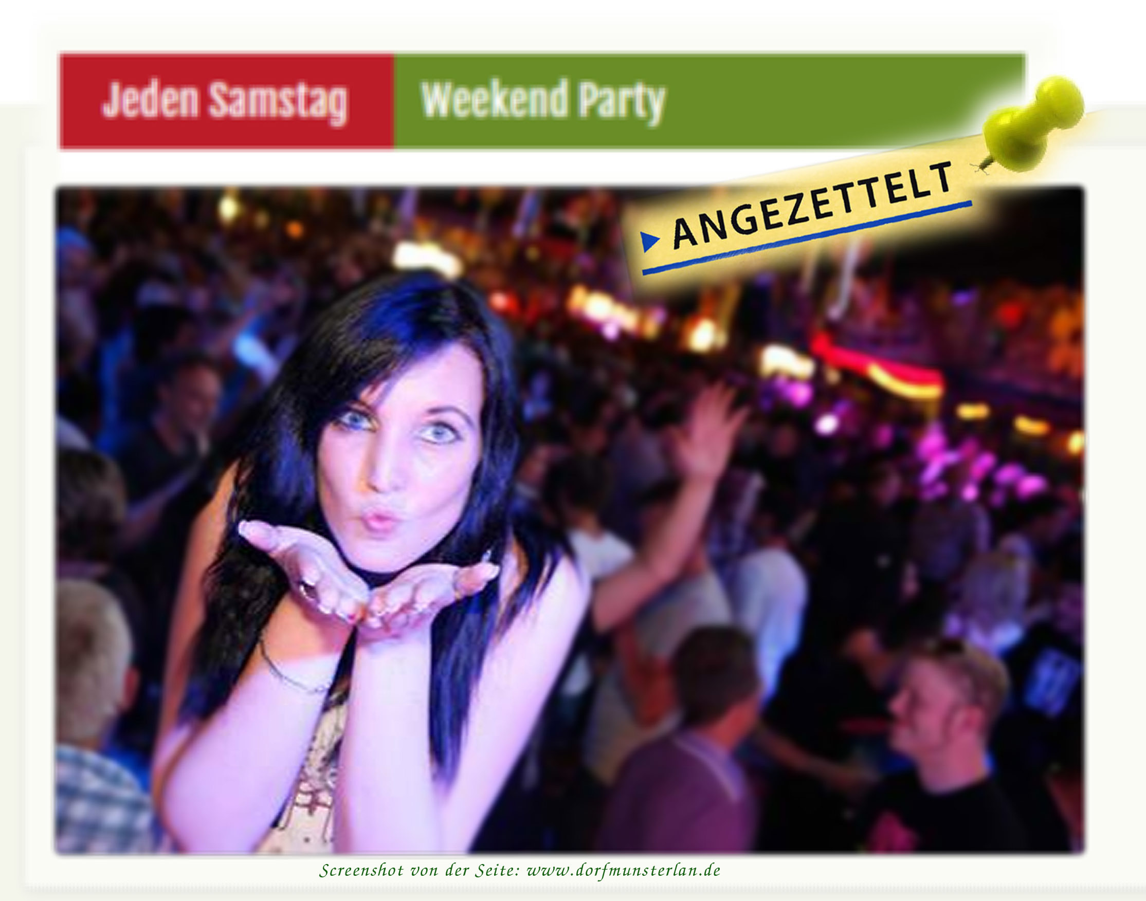 Diese junge Dame ist nicht die typische Legdener Kneipenbesucherin.