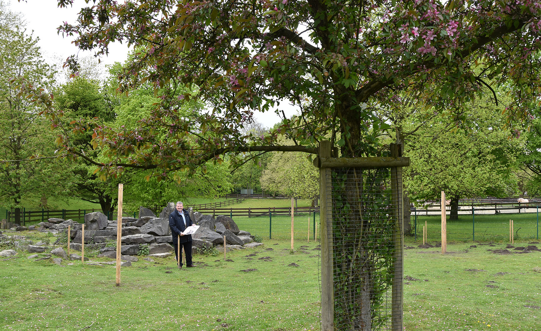 Im Grugapark soll ein historischer Bauernhof entstehen. Der Rat beschließt über den Betrag zur Finanzierung des Stallgebäudes.