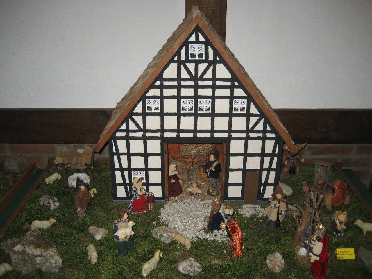Nur eine von vielen Krippen, die im Hubertusheim zu sehen sind.
