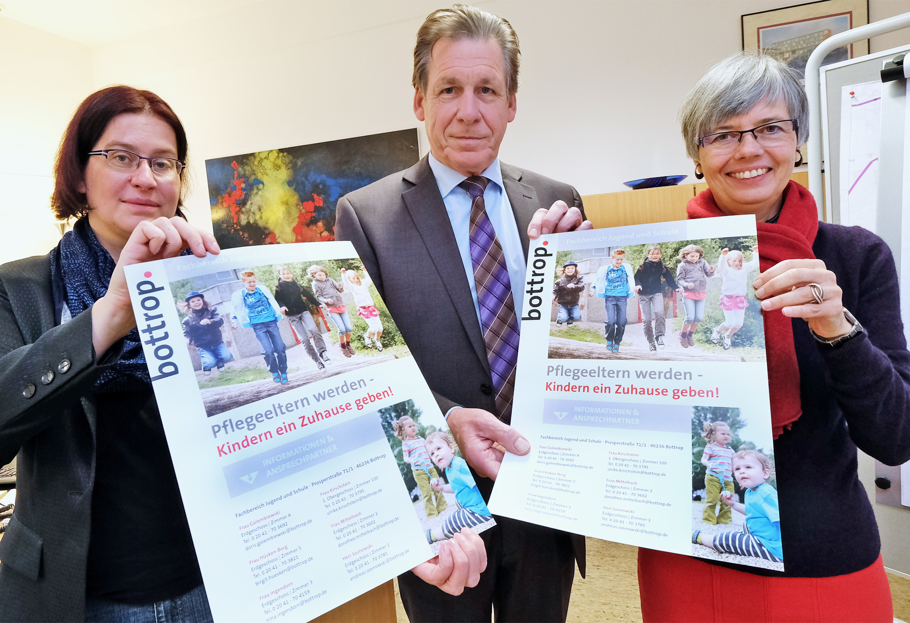 Karl Trimborn, Kerstin Pohl und Elisabeth Kößmeier hoffen, dass viele Bottroper helfen wollen.