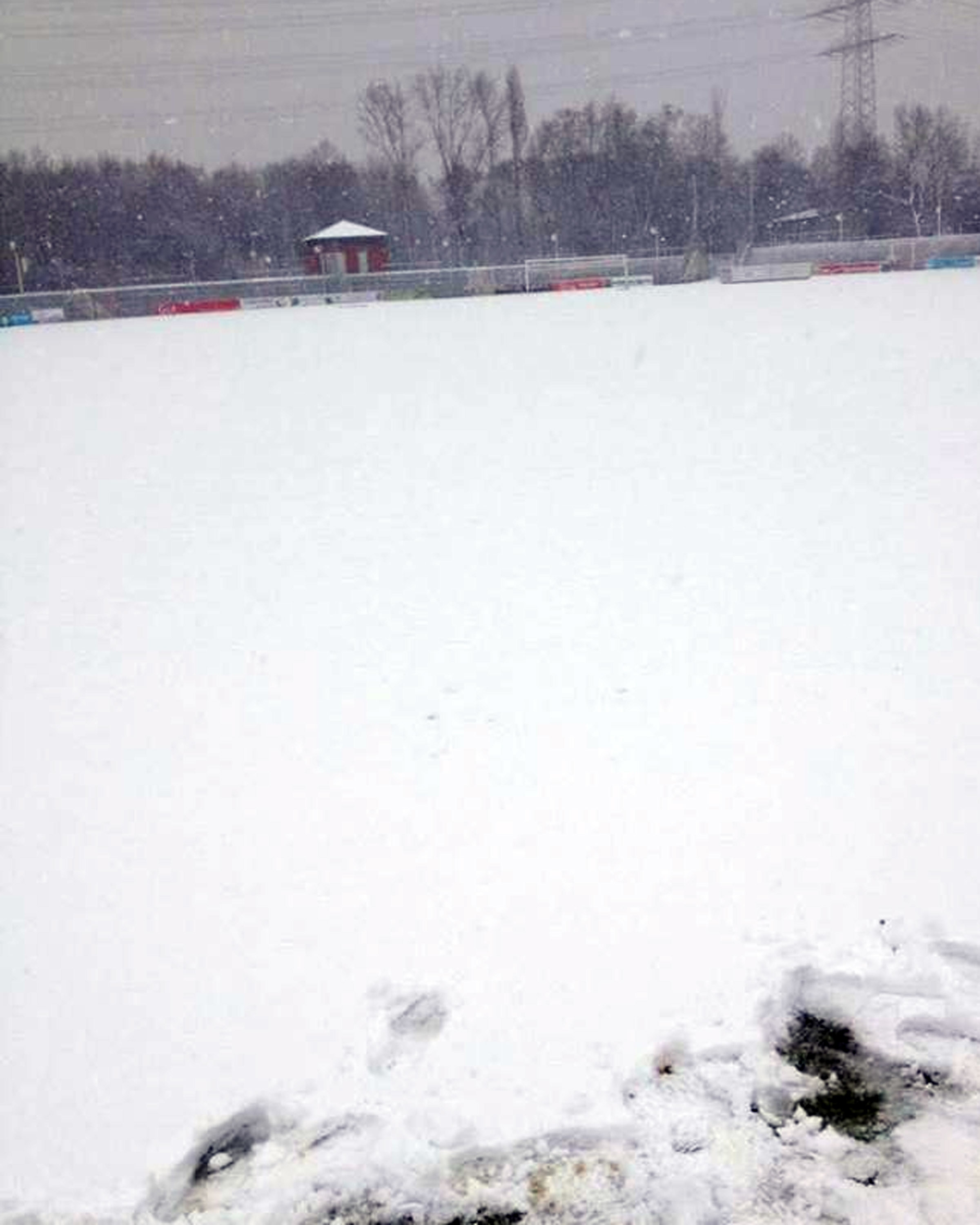 Die Partie wurde am Samstag gegen 9.30 Uhr abgesagt. Foto: Verein