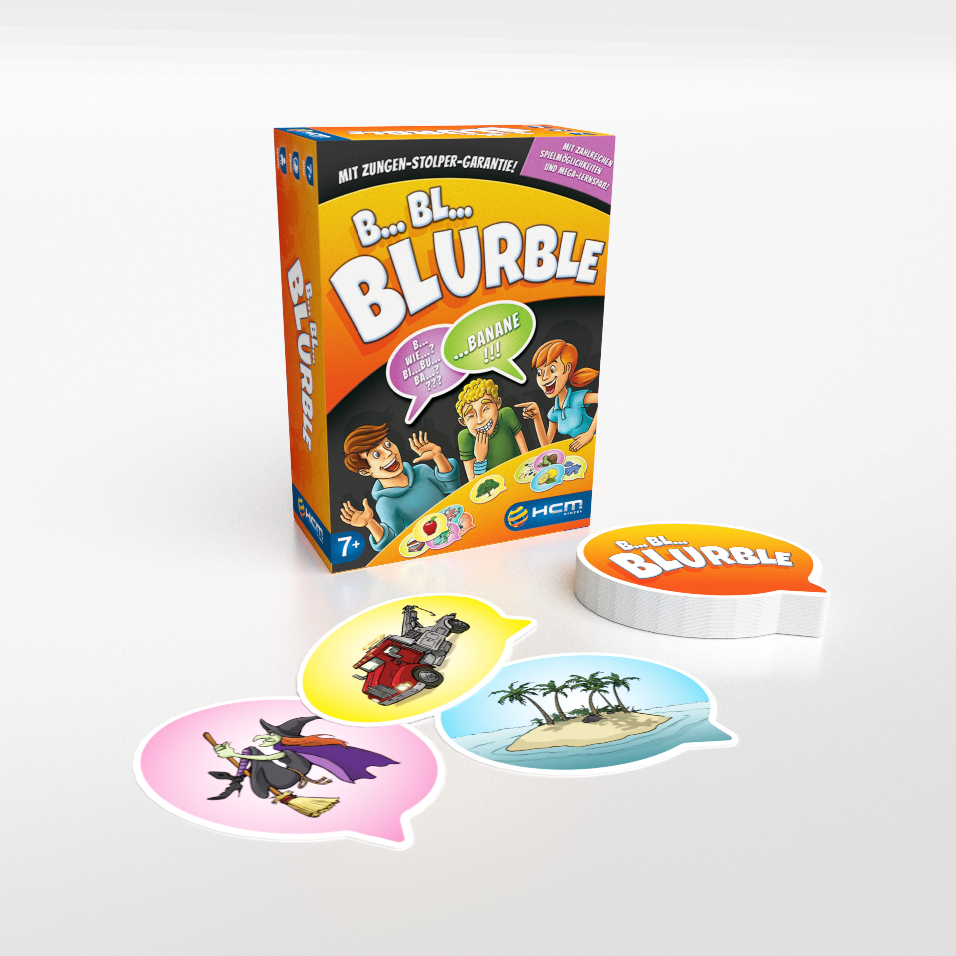 "Blurble" - simple Idee, großer Spaß. Bei der schnellen Suche nach Worten sind Zungenstolperer garantiert.