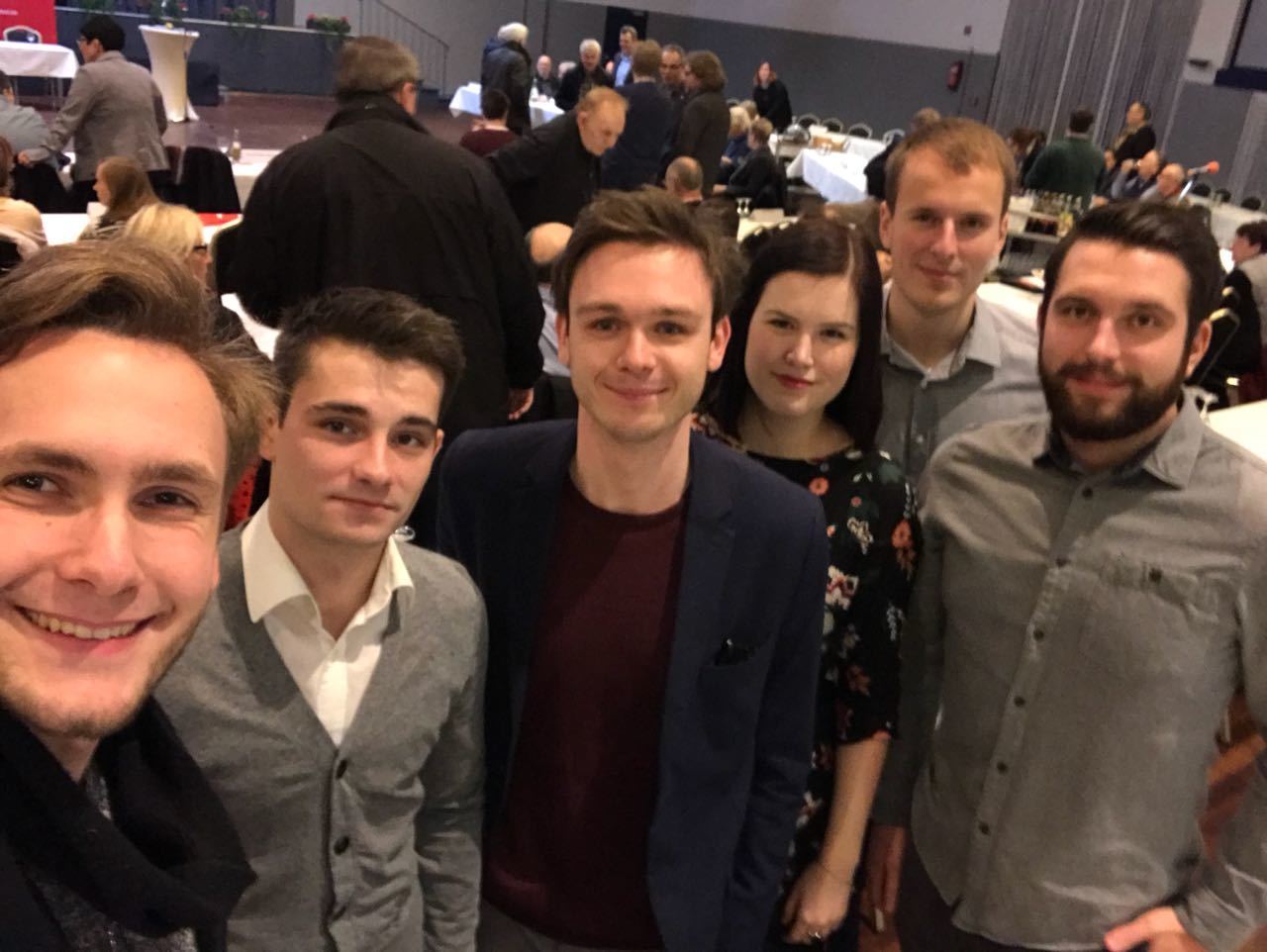 Jusos Kreis Wesel beim Kreisparteitag der SPD Kreis Wesel.