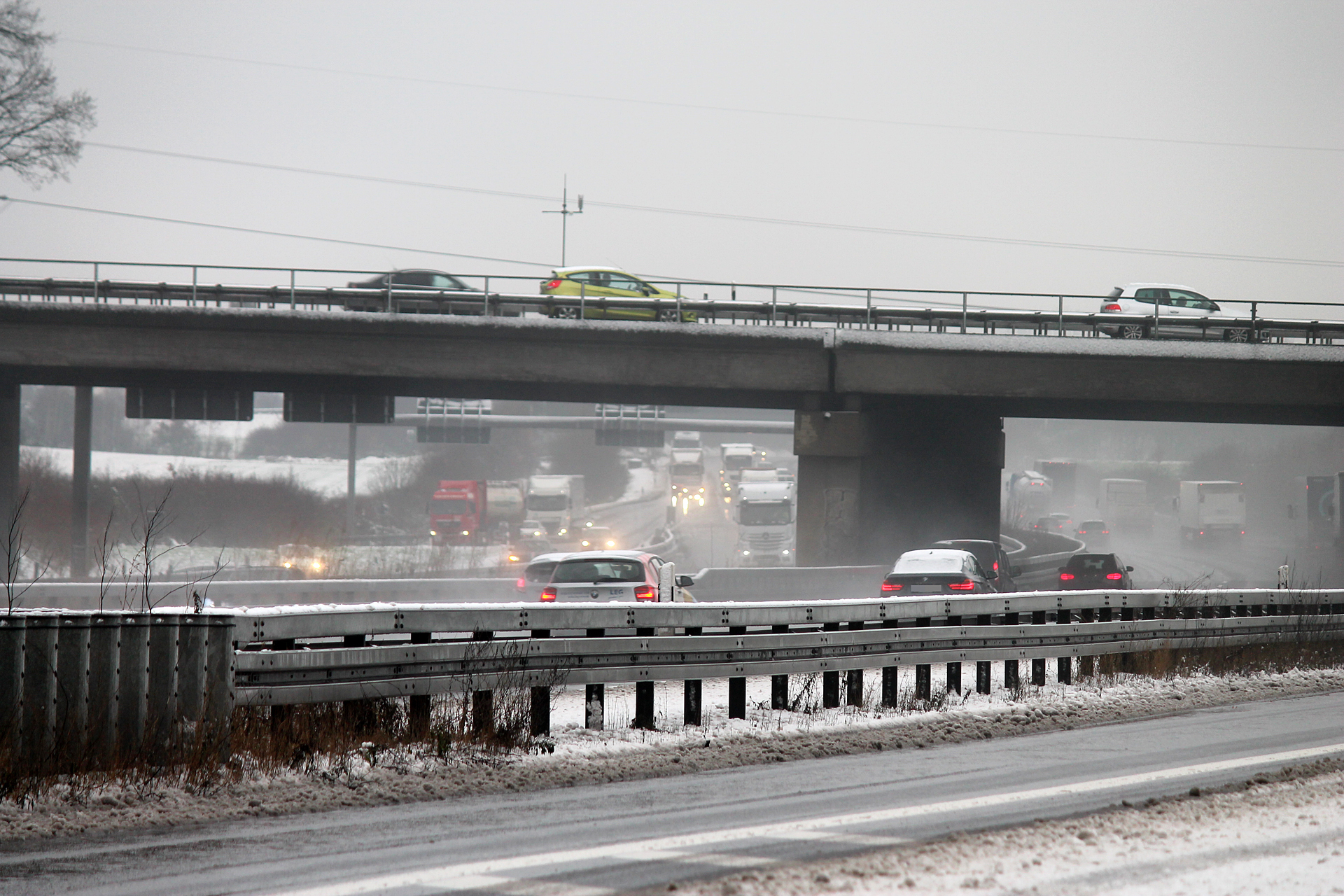 Im Kreuz Dortmund-Nordost blockierte ein Lastwagen eine Zufahrt.