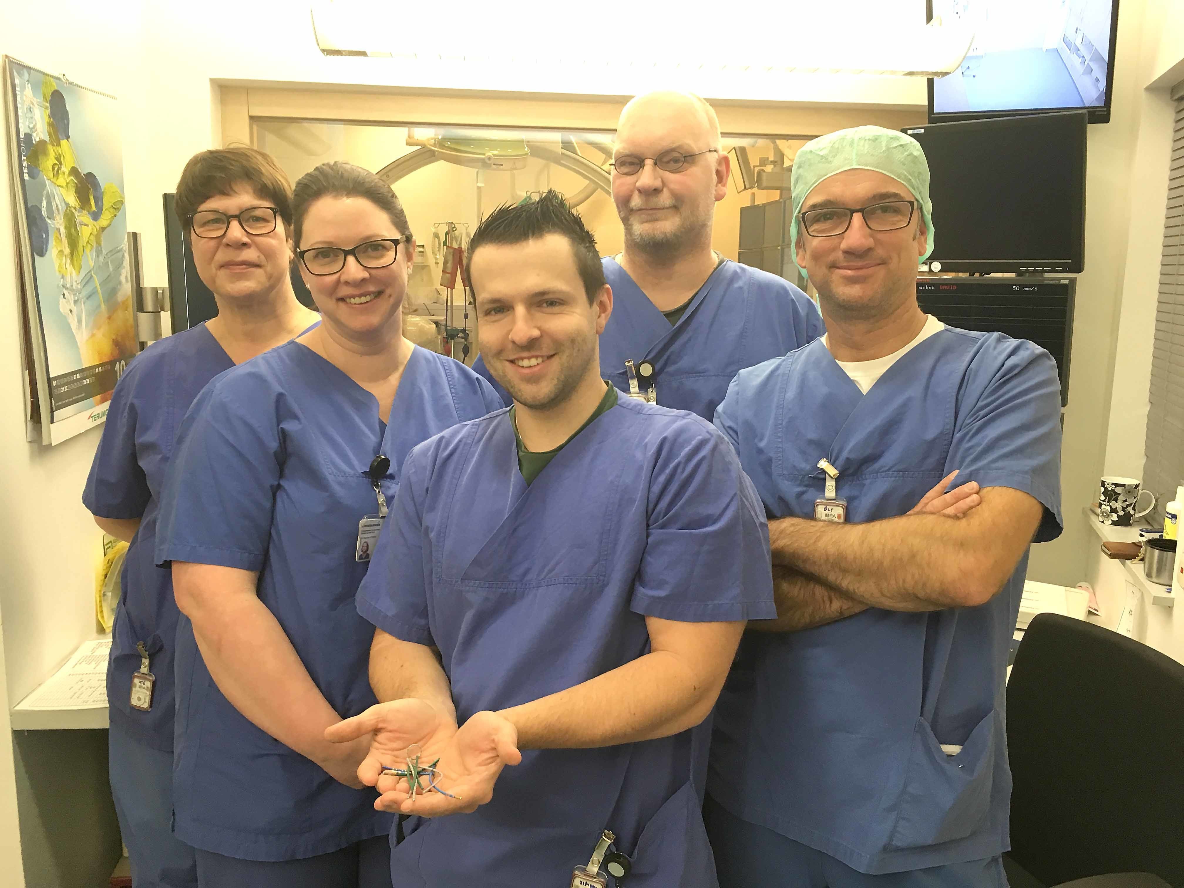 Das Team des Herkatheterlabors sammelt weiter für einen guten Zweck. Foto: EKM