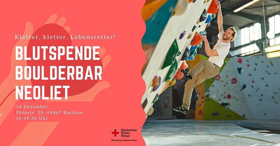Bouldern meets Blutspende - die Zweite!