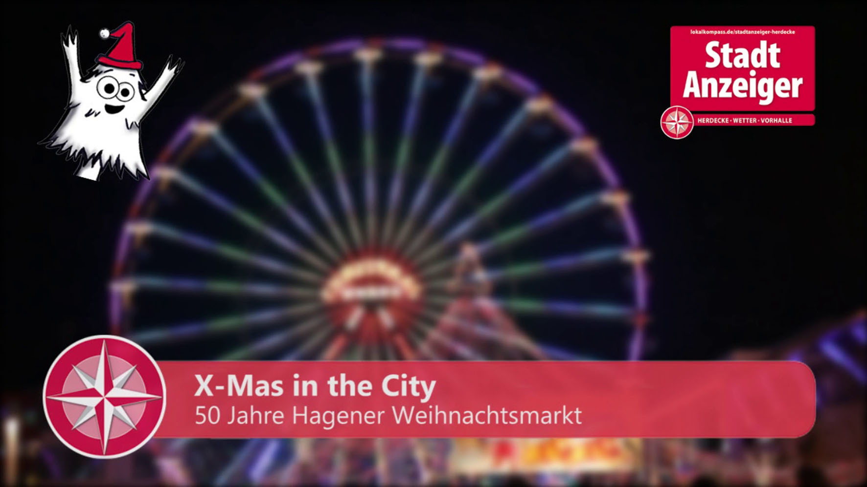 Der Hagener Weihnachtsmarkt feiert 2017 sein 50-jähriges Bestehen. Anlass für die Redaktion des Stadtanzeiger Hagen, einen Film von "X-mas in the City" zu drehen.