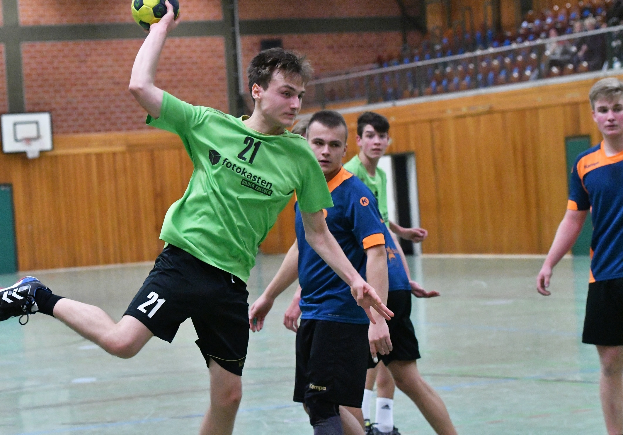Torhüter Chris Kaiser spielte diesmal draußen und zeigte sich treffsicher.
Foto: Bangert