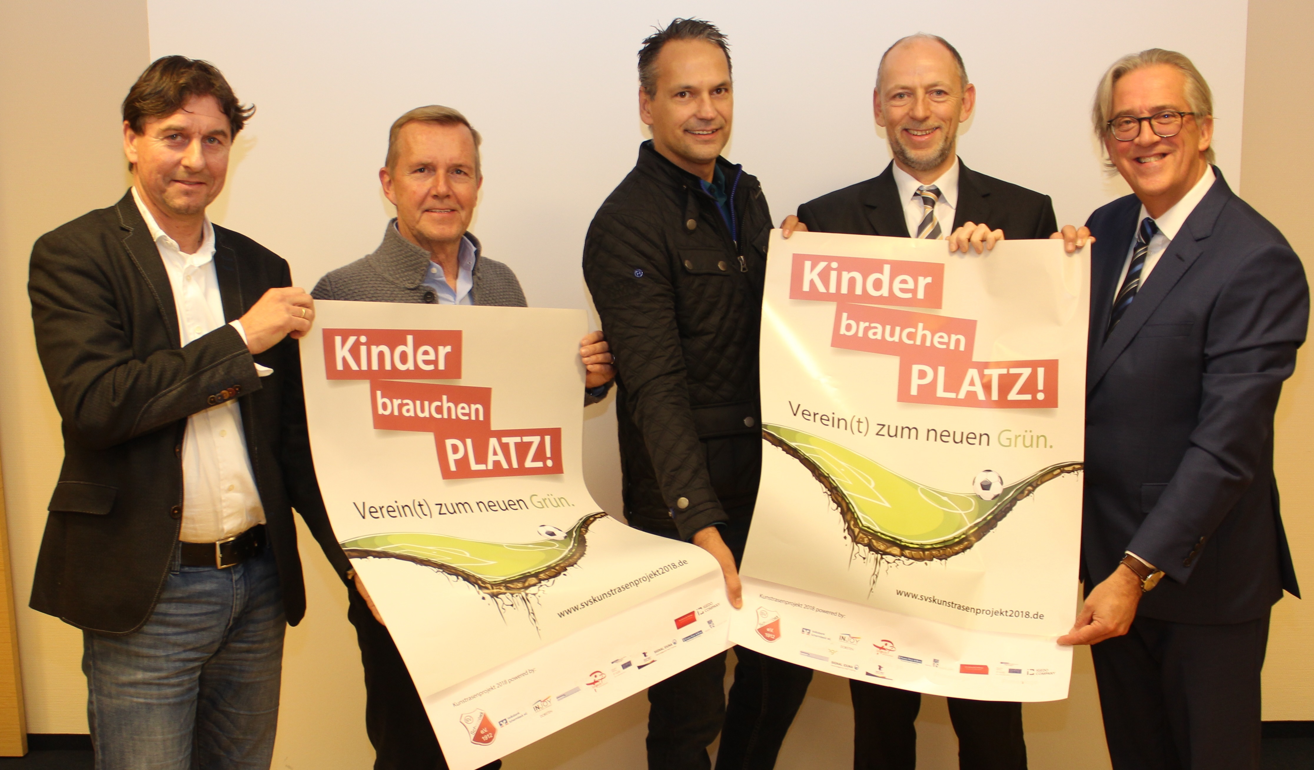 Bitten um Unterstützung für das Projekt (von links): Michael Benninghoff, Paul Underberg, Michael Steinrötter, Thorsten Schröder und Rainer Schwarz.