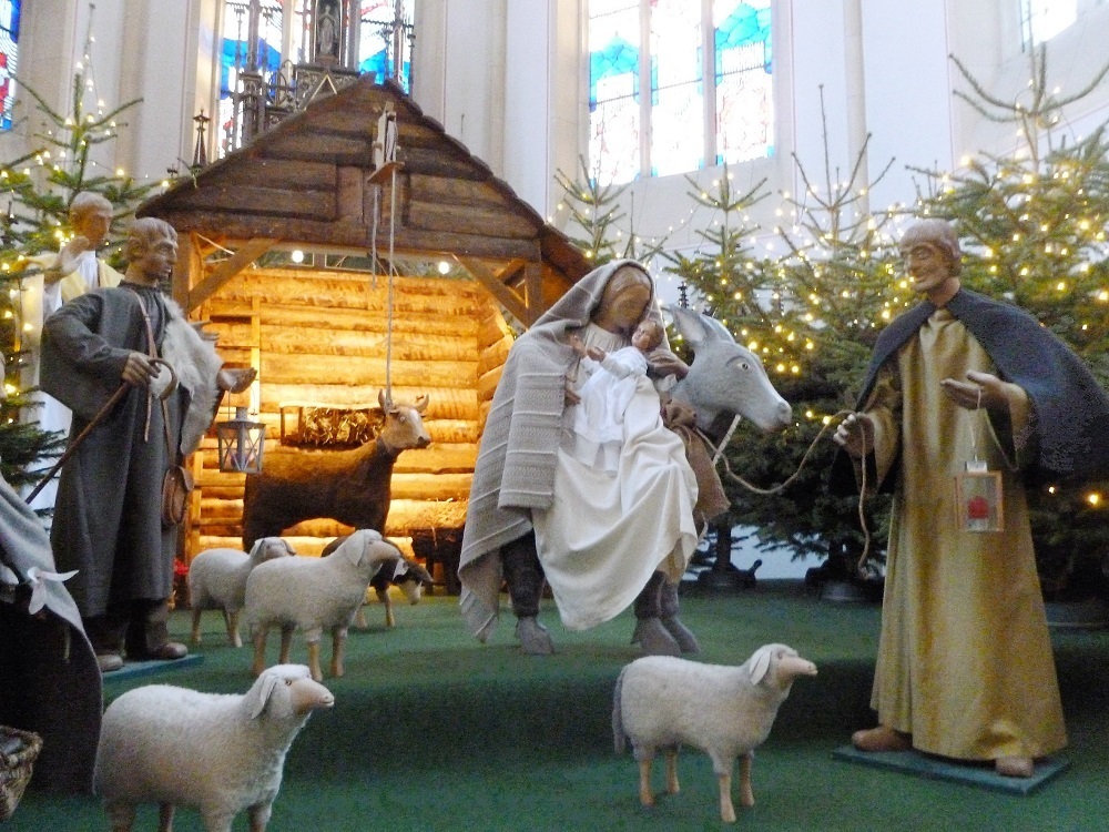 Eine Besichtigung der Krippe in der Franziskanerkirche ist am 11.01.18 möglich (Quelle: Fr. Stöcker)