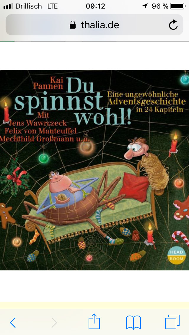 "Du spinnst wohl!": Frisch eingewickelt soll Fliege Bisy der Spinne Karl-Heinz als Weihnachtsbraten dienen ...