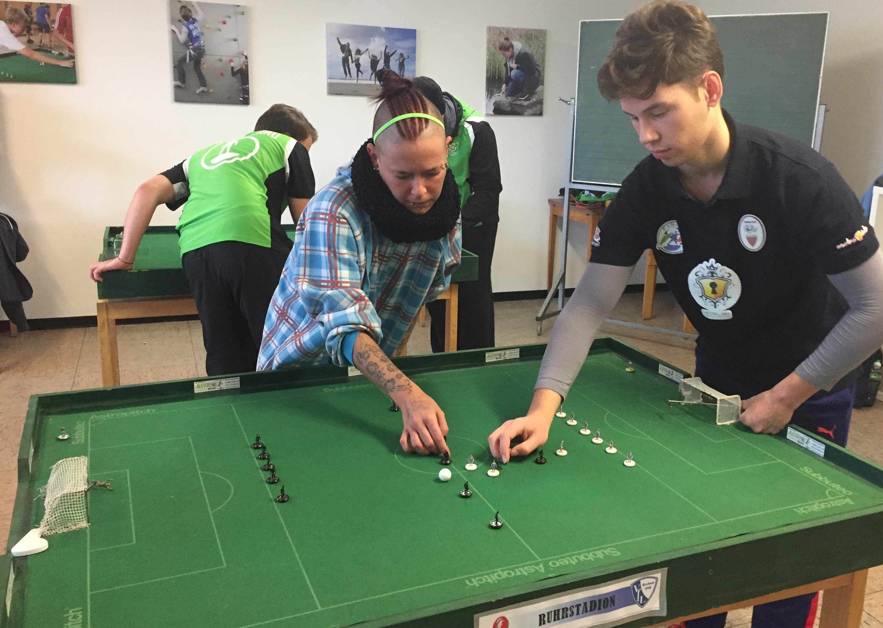 Kai Hagenkötter (r.) im Spiel mit Daniela Grünberg vom BSC Schwalbach/Taunus (l.). Foto: privat