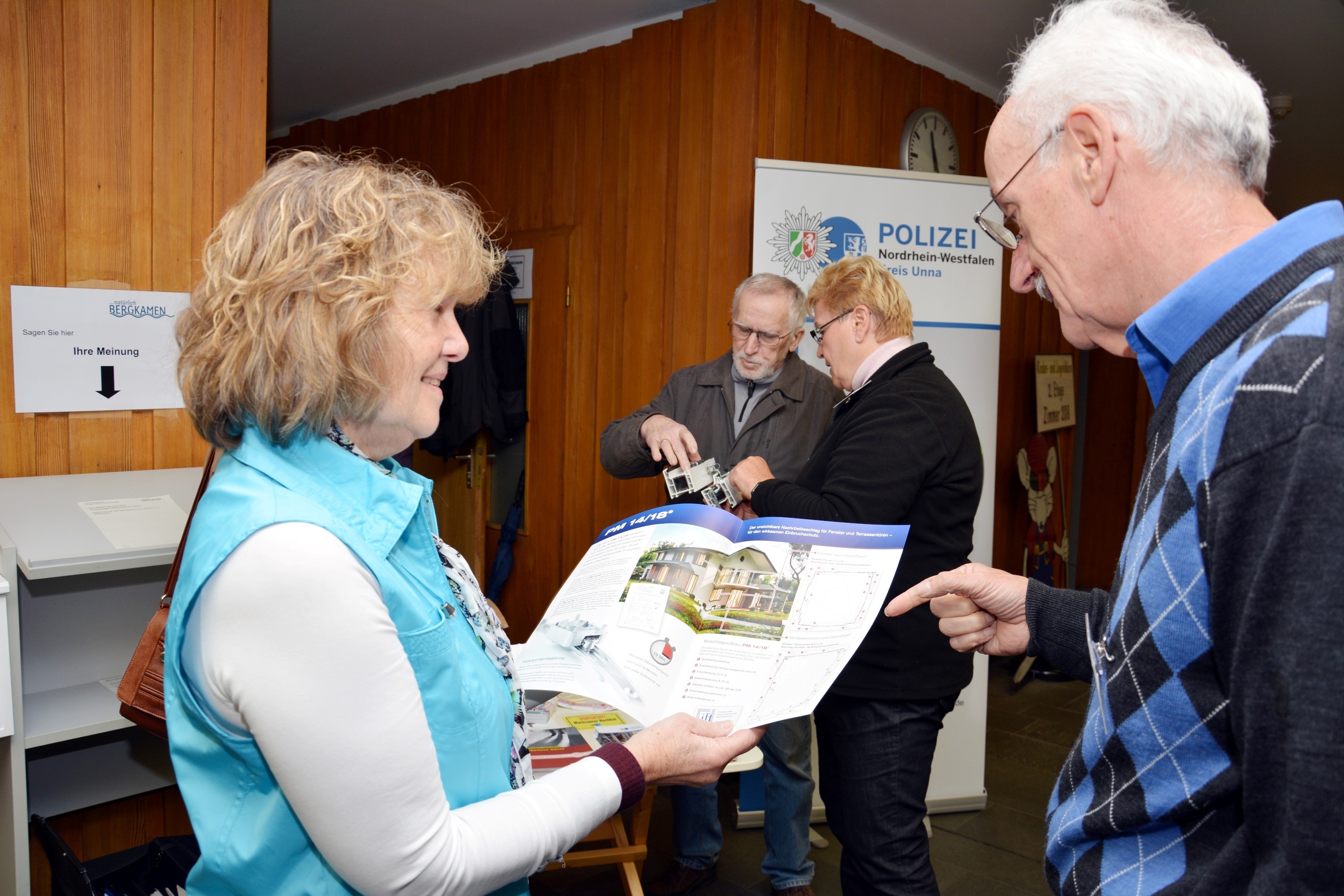 Wie schütze ich Haus und Wohnung am besten vor Einbruch? Seniorenberater informieren kompetent einmal im Monat im Bergkamener Rathaus.