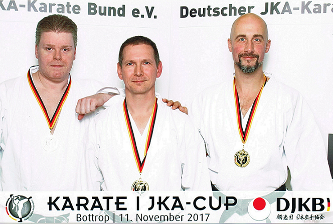 Das Kumite Team: v.l. Frank Kusenberg, Martin Bruland und Klaus Schowe