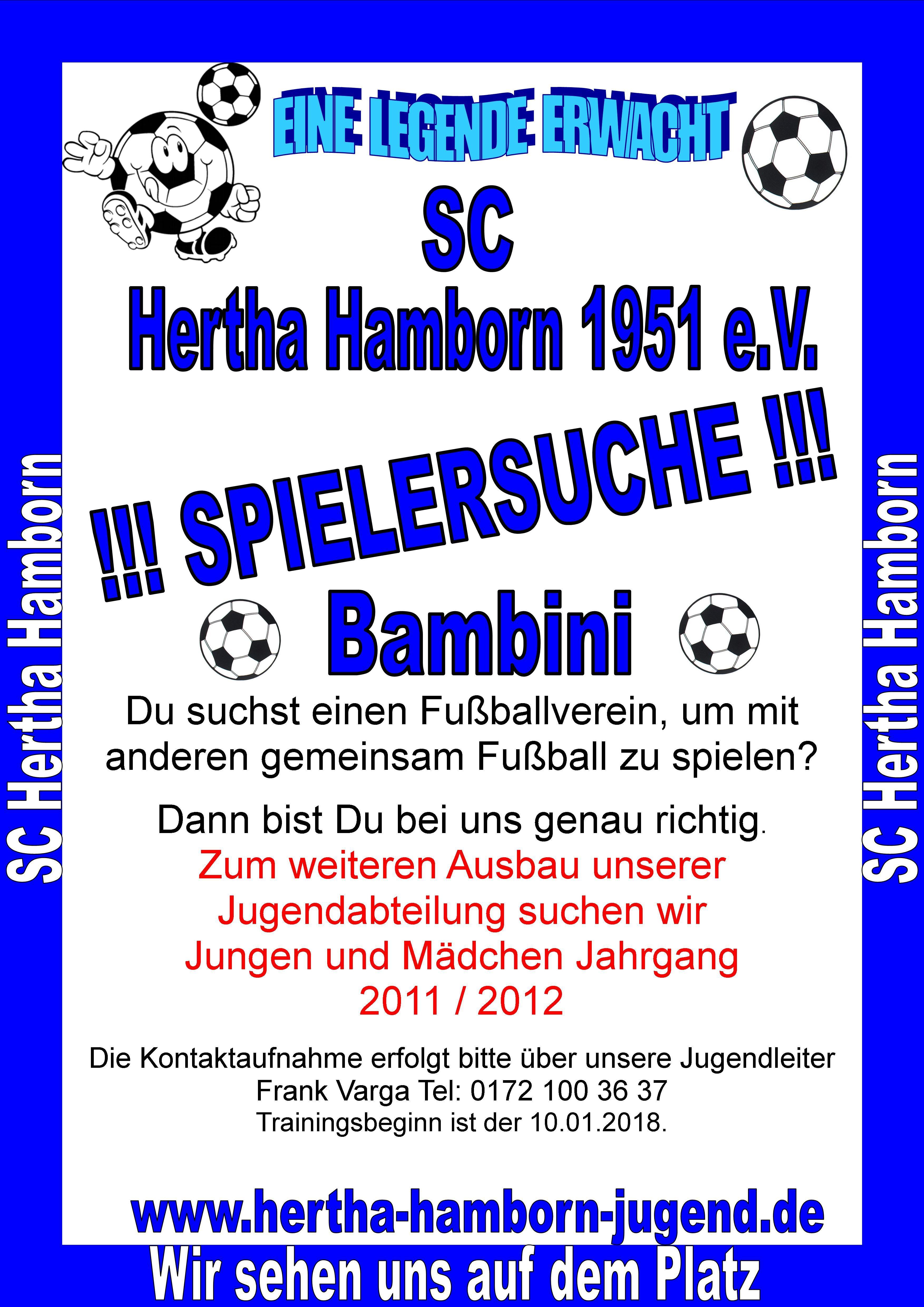 SPIELERSUCHE BAMBINI