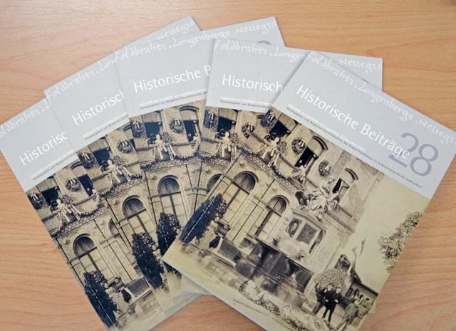 Das 28. Heft der "Historischen Beiträge", der Zeitschrift zur Geschichte von Langenberg, Neviges und Velbert, wird herausgegeben vom Bergischen Geschichtsverein, Abteilung Velbert-Hardenberg in Verbindung mit der Stadt Velbert.