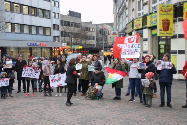 Bottrop,Pfermarkt, Solidarität mit Afrin, 25.01.2018, Foto Sahin Aydin