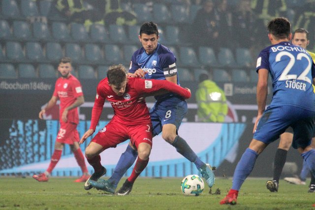 (C) Andreas Molatta , 29.01.2018 , Bochum ,
2.Bundeslige , 20.Spieltag , VfL Bochum 1848 - DSC Arminia Bielefeld ,
Anthony Losilla