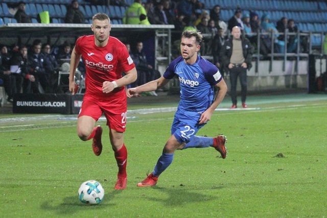 (C) Andreas Molatta , 29.01.2018 , Bochum ,
2.Bundeslige , 20.Spieltag , VfL Bochum 1848 - DSC Arminia Bielefeld ,
Kevin Stöger