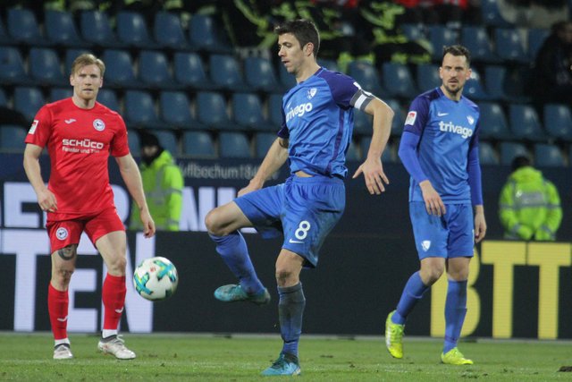 (C) Andreas Molatta , 29.01.2018 , Bochum ,
2.Bundeslige , 20.Spieltag , VfL Bochum 1848 - DSC Arminia Bielefeld ,
Anthony Losilla