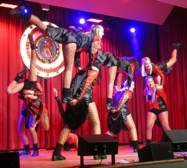 Die Turmfunken auf der Herrensitzung beim Gastbesuch in Hohenlimburg. Foto: MKG