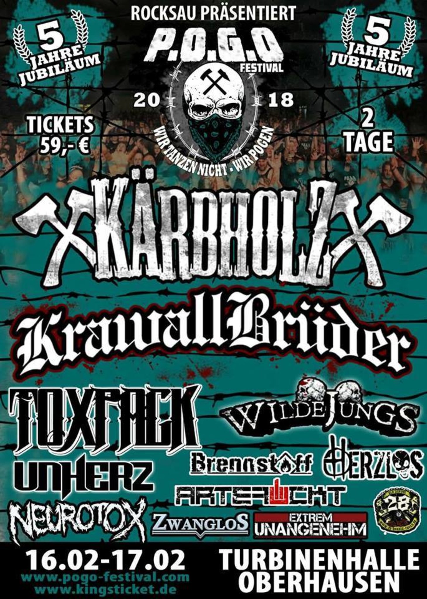 POGO FESTIVAL 5 Jahre Jubiläum Oberhausen