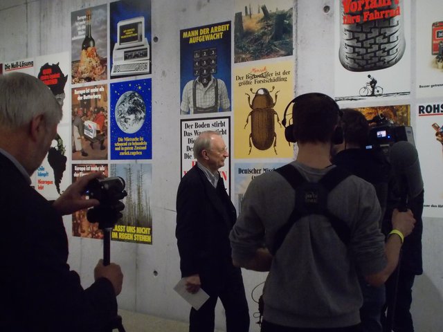 Klaus Staeck bei der Vorstellung seiner Ausstellung "Sand im Getriebe" im Museum Folkwang. Von 2006 bis 2015 war Klaus Staeck Präsident der Akademie der Künste in Berlin, seitdem ist er ihr Ehrenpräsident.