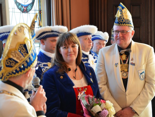 Ehrung des Jubelprinzenpaares.