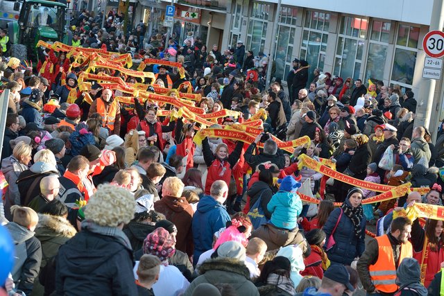 Rosenmontagsumzug in Gelsenkirchen-Erle 12.02.2018.Foto Kurt Gritzan