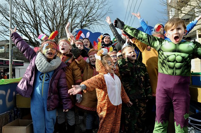 Rosenmontagsumzug in Gelsenkirchen-Erle 12.02.2018.Foto Kurt Gritzan