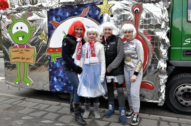 Rosenmontagsumzug in Gelsenkirchen-Erle 12.02.2018.Foto Kurt Gritzan