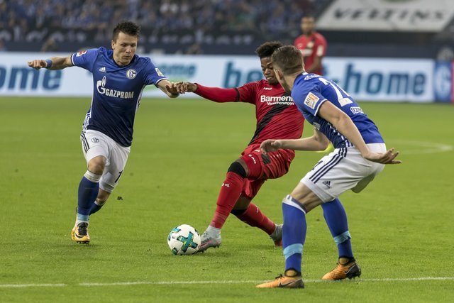 Vor allem auf Leon Bailey (am Ball) muss der S04 aufpassen. Nicht nur, weil Bailey in der Hinrunde den Ausgleich schoss. Der Flügelspieler ist in bestechender Form.