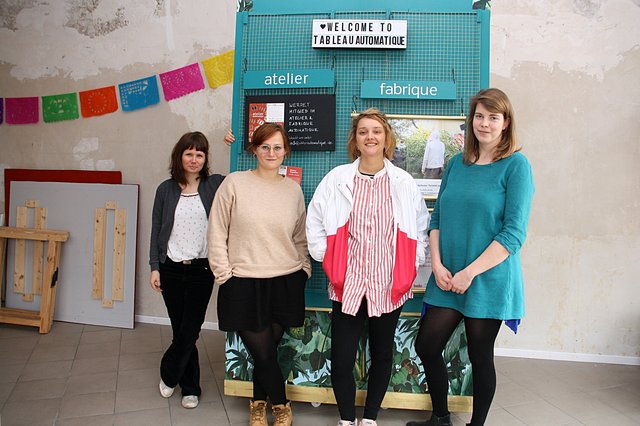 Ulrike Weidlich (v.l.), Josefine Rose Habermehl, Kathlina Anna Reinhardt und Helene Ewert gehören zu den Gründerinnen des ateliers automatique.