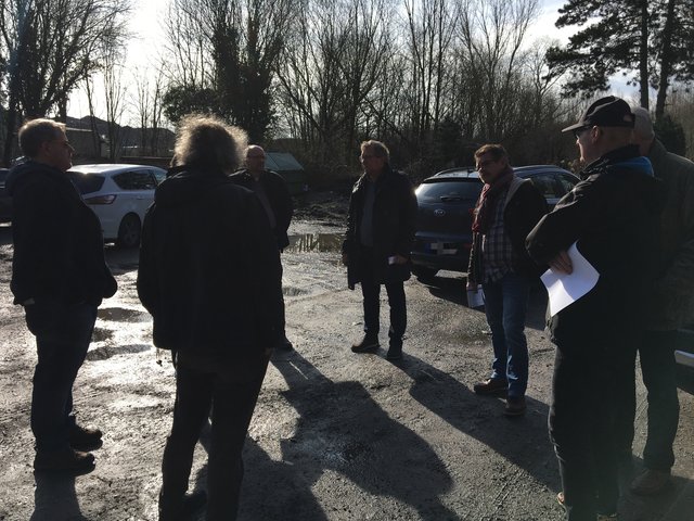 SPD-Fraktion mit dem OV Beckinghausen an der Deponie Brückenkamp