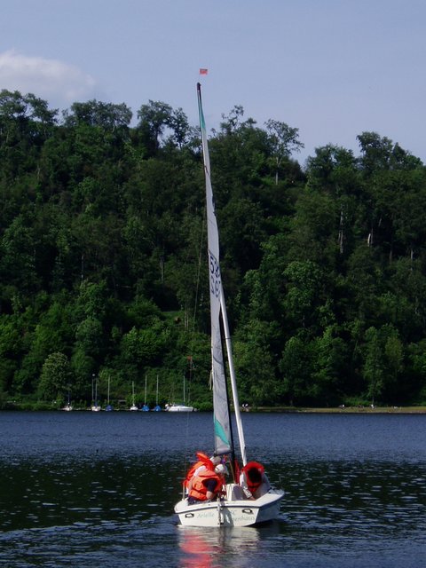 Kaiserwetter, leichte Brise: ideales Ausbildungswetter.