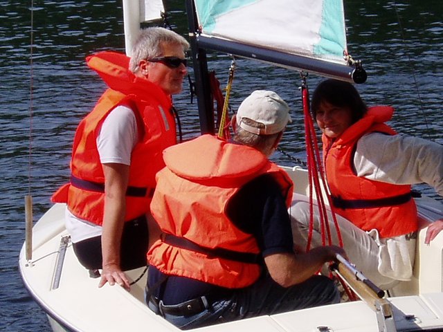 das zweite Boot ist unterwegs.