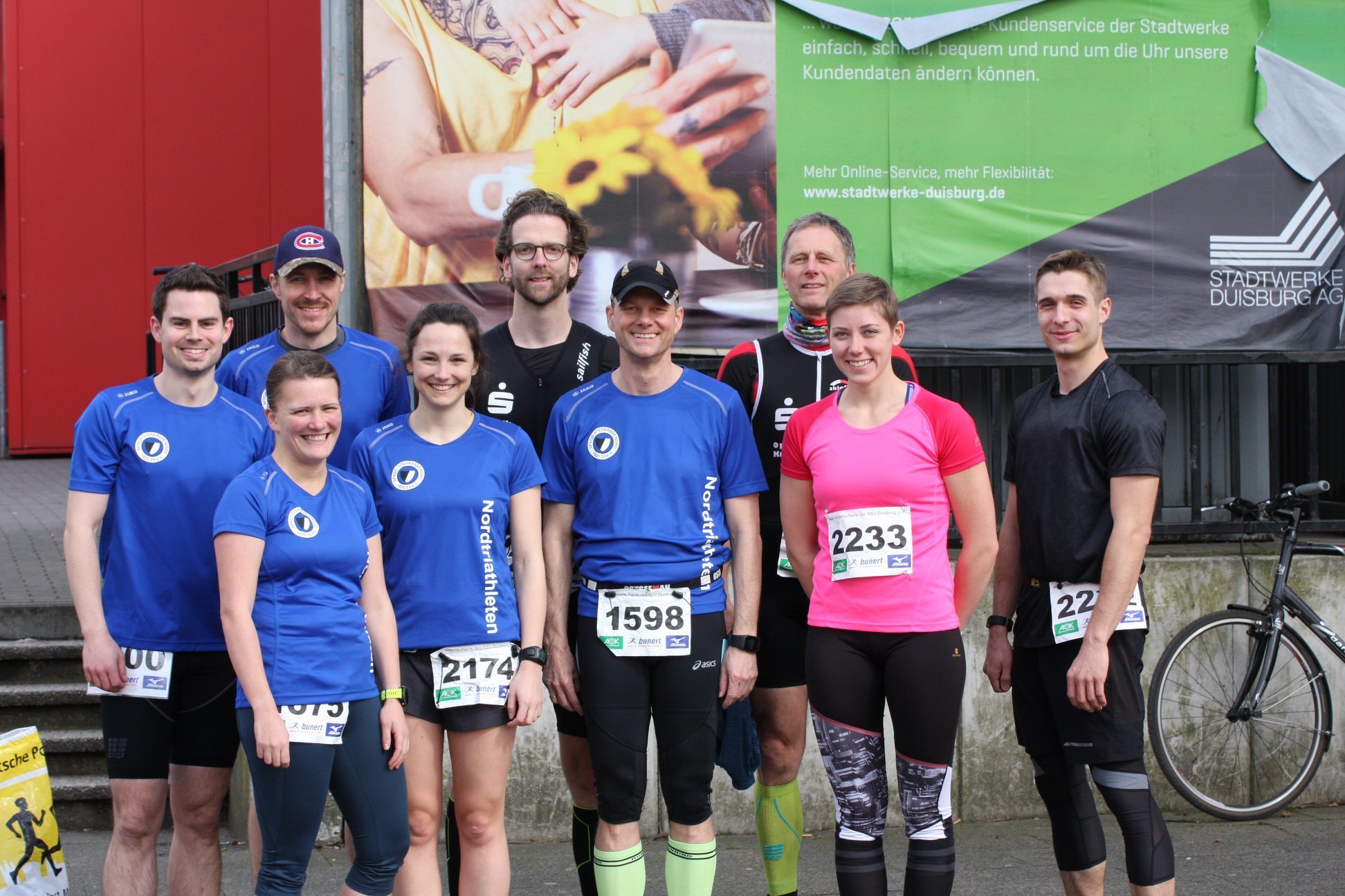 Von links nach rechts: Kuschewski, Linnenkamp, Adolphs, Reinhardt, Bösing, Schmitz, Wehran, Fileccia, Leifeld.